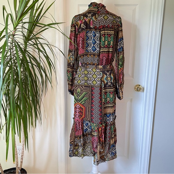 Farm Rio Dress Rauti Midi Dress in Small Multicolor - Picture 14 of 16